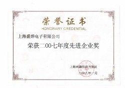 Excellent company award 2007